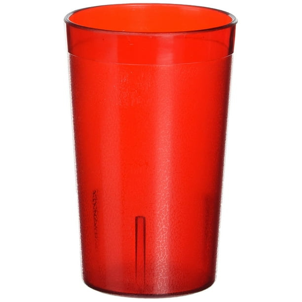 Red Winco Pebbled Tumblers 9-Ounce Red Winco Pebbled Tumblers 9-Ounce